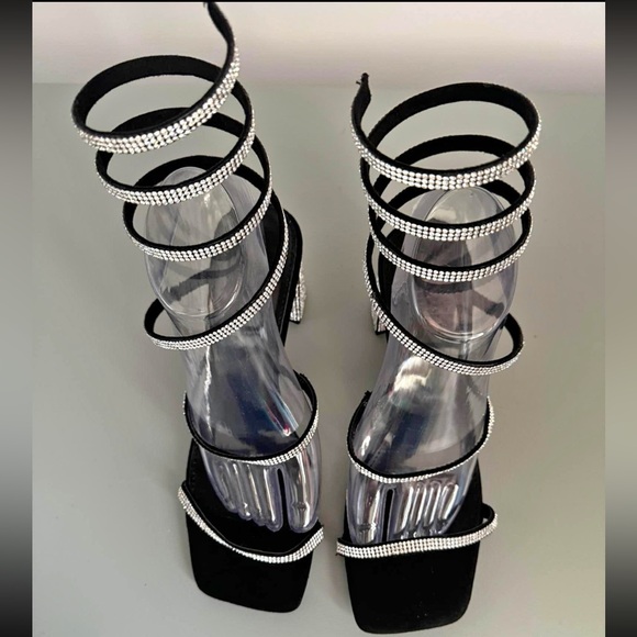 Charlotte Russe size 8 strap around shoes high heels - Picture 1 of 2